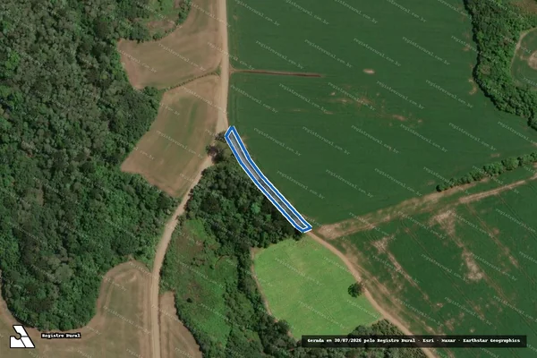 Imagem de satélite de Fazenda Taruma - Gleba 04 em Paula Freitas - PR