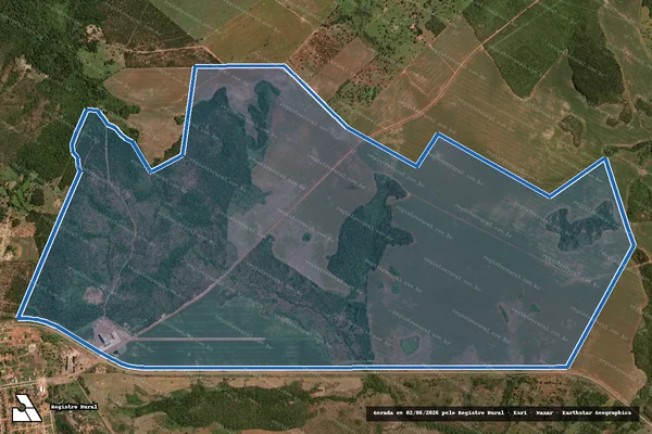Imagem de satélite de FAZENDA GALILÉIA III - 001 em Almas - TO