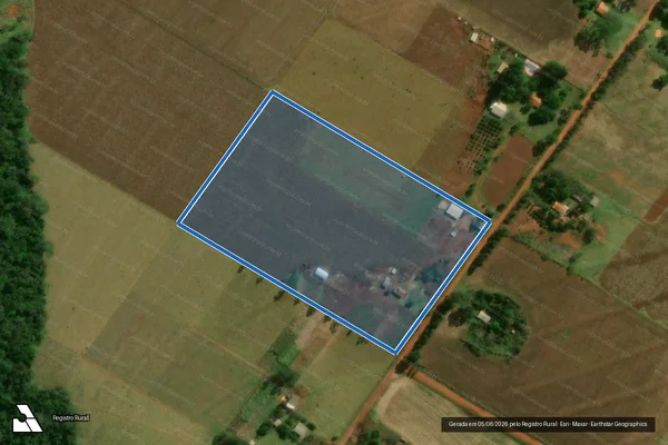 Imagem de satélite de Projeto de Assentamento Itamarati II em Ponta Porã - MS