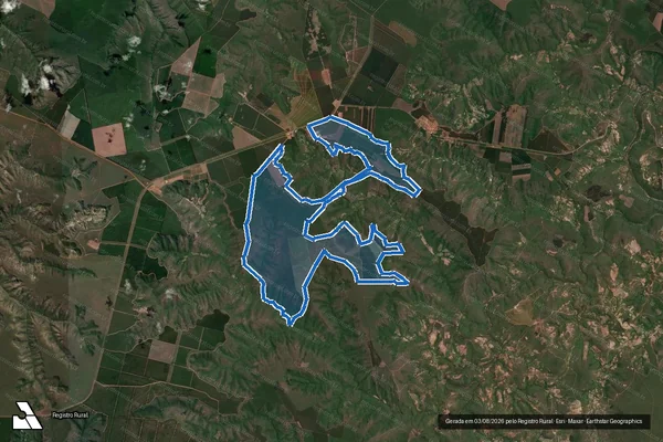 Imagem de satélite de Fazenda Turmalina - Parcela 1 em Turmalina - MG