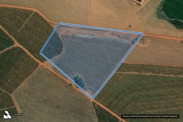 Imagem de satélite de Fazenda das Areias VII - Parcela 1 em Coqueiral - MG