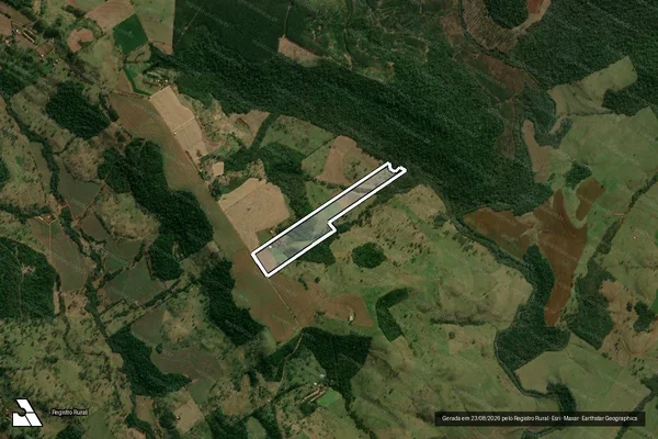 Imagem de satélite de Lote Rural nº 67, do 3º Perímetro - Parte 1 em Matelândia - PR
