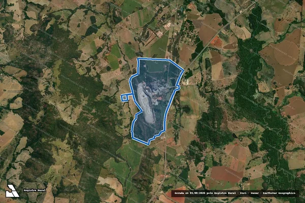 Imagem de satélite de FAZENDA BOA VISTA - LUGAR CONCEIÇÃO E TAQUARI em Cezarina - GO