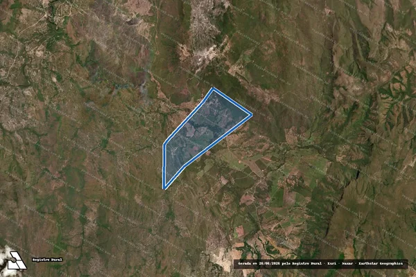 Imagem de satélite de Fazenda Mamões II em Nova Roma - GO