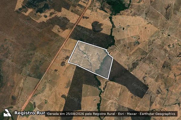 Imagem de satélite de Fazenda Pé do Morro - gleba II - Fazenda Pé do Morro - gleba II B em São Domingos - GO