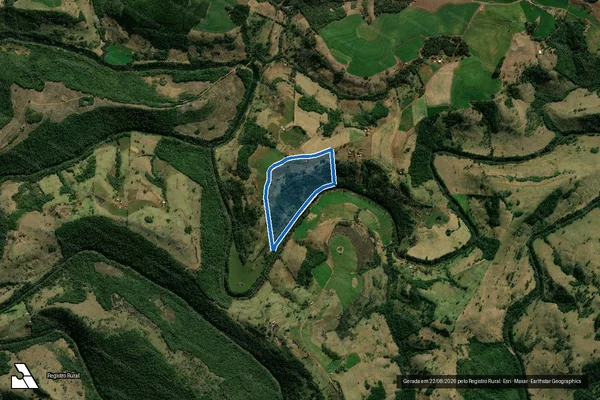 Imagem de satélite de LOTE RURAL Nº08 DA GLEBA 207-SA - LOTE RURAL Nº08 DA GLEBA 207-SA em Pinhal de São Bento - PR
