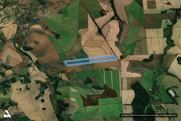 Imagem de satélite de Fazenda Sao Luiz - Lote nº 02/A, da Fazenda Laranjinha. - Lote n 02/A, da Fazenda Laranjinha. em Bandeirantes - PR