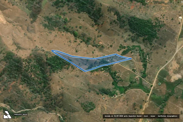 Imagem de satélite de SITIO BOA VISTA - 001 em Sobrália - MG