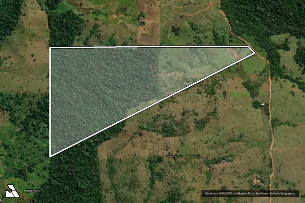 Imagem de satélite de LOTE 06  GLEBA/LOTE 01  SETOR 03 em Espigão D'Oeste - RO