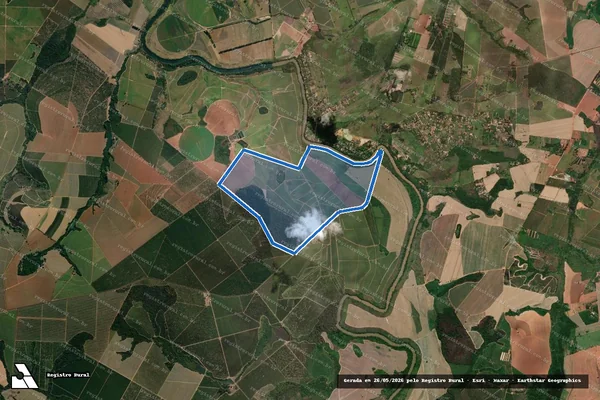 Imagem de satélite de Fazenda Mosquito Gleba A - Parte 1 em Tambaú - SP