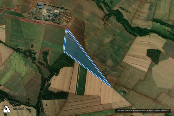 Imagem de satélite de Fazenda Prata de Baixo - Parcela 1 em Conceição das Alagoas - MG