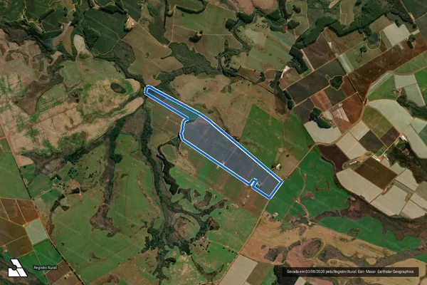 Imagem de satélite de Fazenda do Rio Macena - Parte 1 em Vacaria - RS