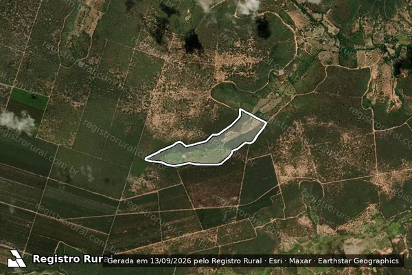 Imagem de satélite de Fazenda Encantado, Córrego Vereda - Parte 1 em Riacho dos Machados - MG