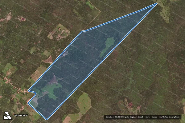 Imagem de satélite de FAZENDA SERROTE BRANCO - Parte 1 em Ibaretama - CE