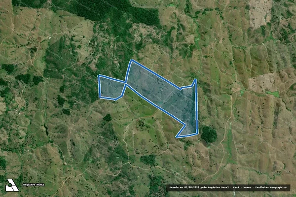 Imagem de satélite de FAZENDA DEMANDA - PERIMETRO em Ibicuí - BA
