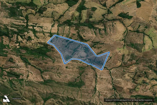 Imagem de satélite de FAZENDA FAZENDINHA DE SANTO ANTONIO - GLEBA 02 em Jaraguá - GO