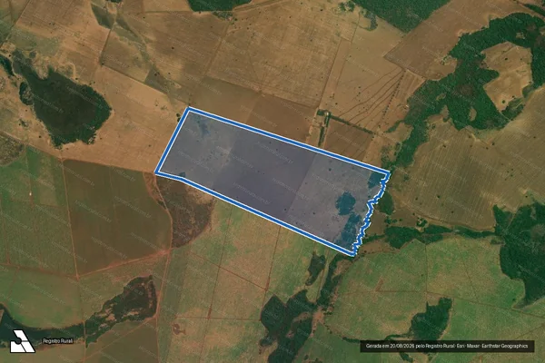 Imagem de satélite de Fazenda Santa Bárbara - Parte 1 em Bom Jesus de Goiás - GO