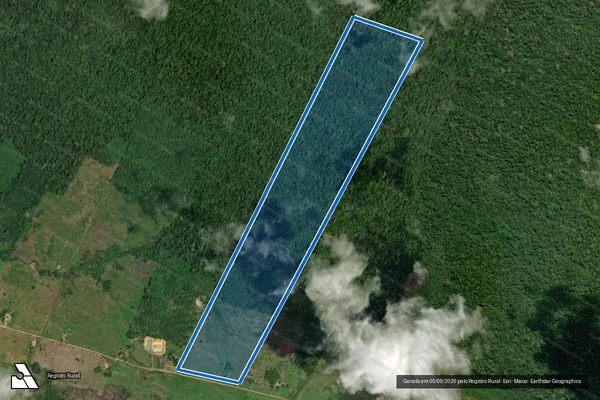 Imagem de satélite de Lote 09 (P.A União) - Parcela 1 em Cantá - RR