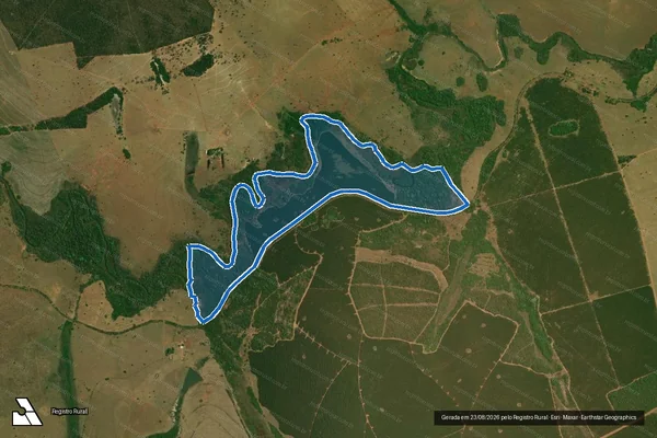 Imagem de satélite de Fazenda Seriema - PARCELA 1 em Ribas do Rio Pardo - MS