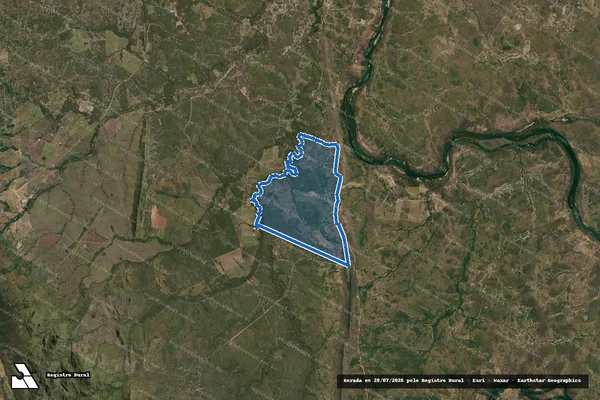 Imagem de satélite de FAZENDA NOVA VIDA - Parte 1 em Paranã - TO