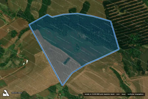 Imagem de satélite de Santo Antônio Agropecuária e participaçoes LTDA / Única em Cantagalo - PR