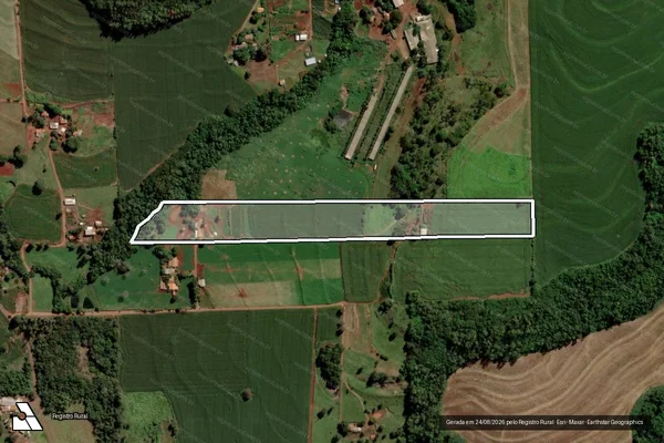 Imagem de satélite de Lote Rural 48-A - PERIMETRO em Ouro Verde do Oeste - PR