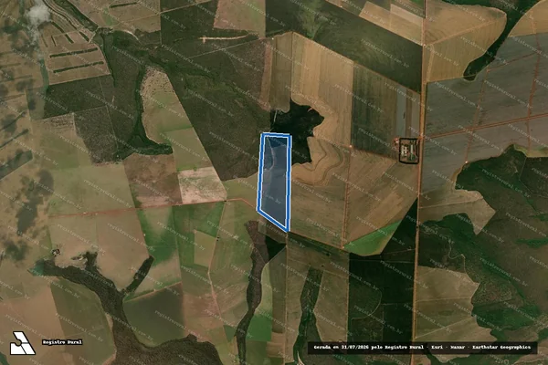 Imagem de satélite de FAZENDA MARCELLE - Parte 1 em Santo Antônio de Leverger - MT