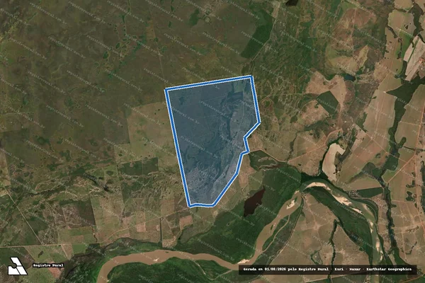 Imagem de satélite de Fazenda Itaraguaia - Parte 1 em Cocalinho - MT