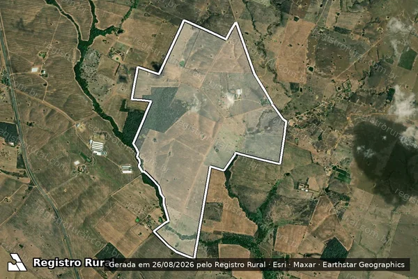Imagem de satélite de FAZENDA SERRA PRETA - GLEBA-01 em Frei Paulo - SE