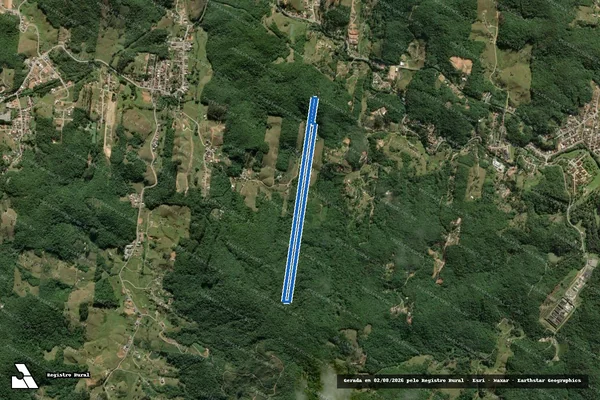 Imagem de satélite de Minha Área - Parte 1 em São Pedro de Alcântara - SC