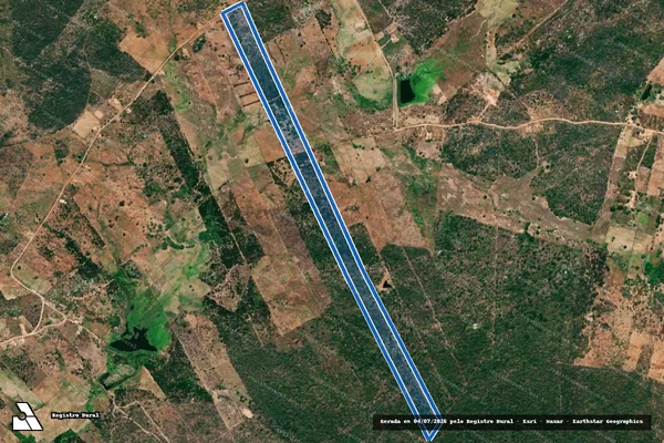 Imagem de satélite de FAZENDA PAU LEITE - Parte 15 de 46 em Amparo - PB