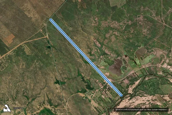 Imagem de satélite de SÍTIO TIEÚ ? LOTE 2355 - Parte 1 em Tabuleiro do Norte - CE