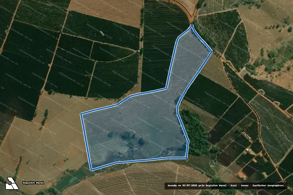 Imagem de satélite de Fazenda Santa Terezinha - MAT 6733 em Elói Mendes - MG