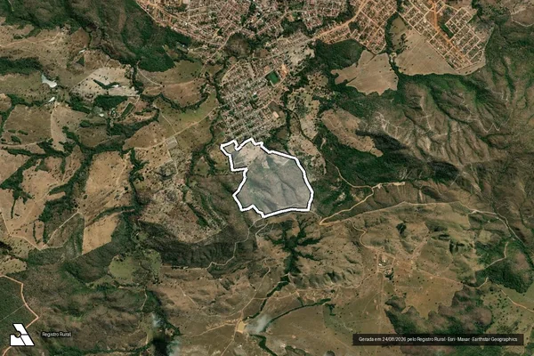 Imagem de satélite de LOTE RURAL DE TERRAS Nº 02 - GLEBA BACALHAU, 3º ETAPA - Parte 1 em Niquelândia - GO