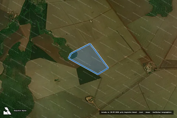 Imagem de satélite de FAZENDA LUNAR III - DESMEMBRADO em Itaporã - MS