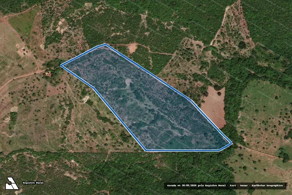 Imagem de satélite de FAZENDA "VELHA" ou "CURRAL DAS ÉGUAS" - PARCELA 02 em Amaralina - GO