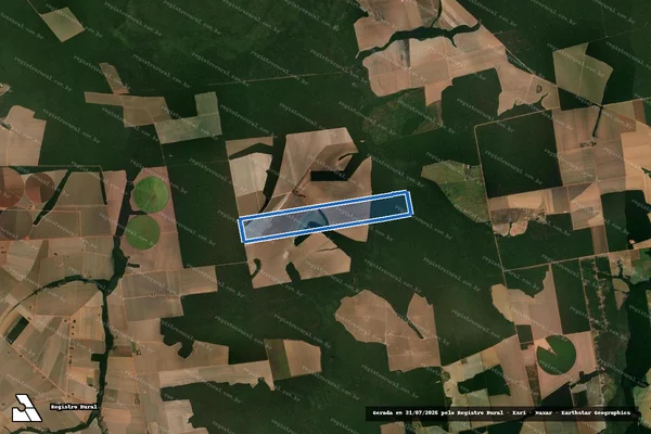 Imagem de satélite de FAZENDA OURO VERDE - Matr 428 em Vera - MT