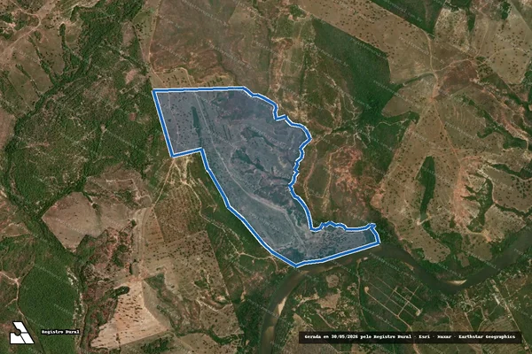 Imagem de satélite de FAZENDA RANCHO VELHO GUIRRA em Pontal do Araguaia - MT