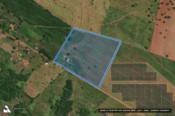 Imagem de satélite de ESTÂNCIA SALMOS DE DAVI - Parte 1 em Pedranópolis - SP