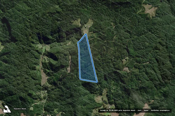Imagem de satélite de Área de Terras Rural denominada FAZENDA RIO PRESO ?PARTE B? - Parte 1 em Benedito Novo - SC