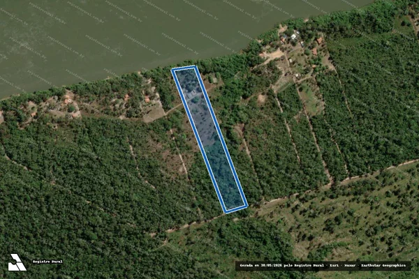 Imagem de satélite de CHÁCARA 1-A SITIO RECREIO ALVORADA - CHÁCARA 34 SITIO RECREIO ALVORADA em Aragominas - TO