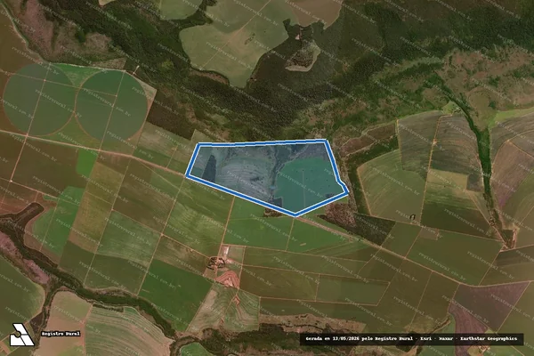 Imagem de satélite de FAZENDA TERRA ROXA em Itiquira - MT