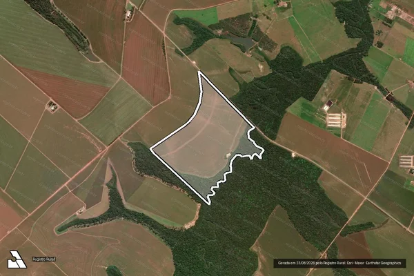 Imagem de satélite de FAZENDA SANTA BARBARA -  LOTE 122 - PARTE 2B - SETOR 07 em Lucas do Rio Verde - MT