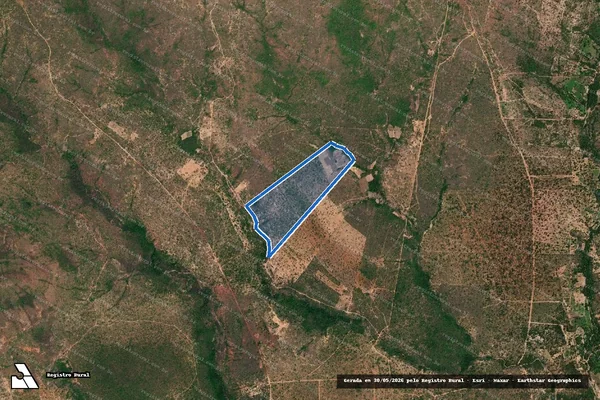 Imagem de satélite de Lote 19 ? Projeto de Assentamento Mário Pereira - Parte 1 em Brasilândia de Minas - MG