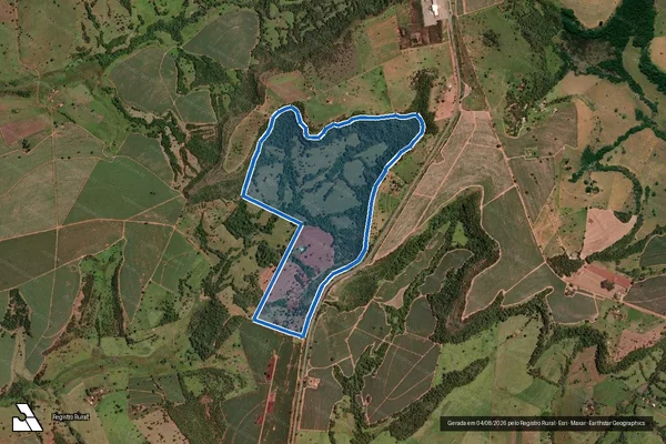Imagem de satélite de Fazenda Maribondo - Parcela 1 em Frutal - MG