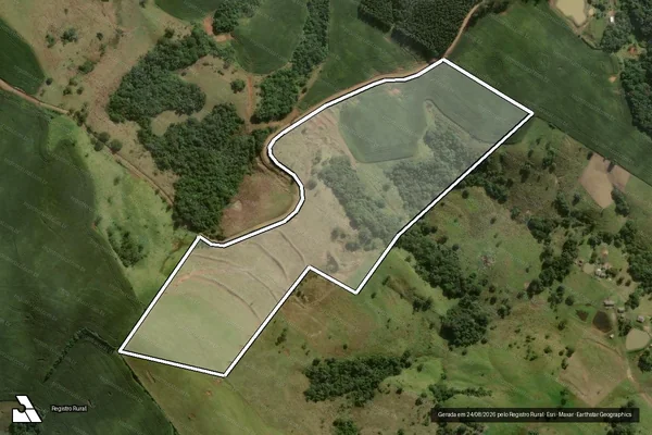 Imagem de satélite de Fazenda Santo Antônio da Briolândia Gleba 08 - Gleba 02 em Ortigueira - PR