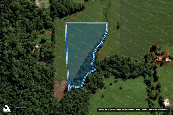 Imagem de satélite de LOTE RURAL N°64-F DO 11° PERIMETRO DA FAZENDA BRITANIA - Parte 1 em Marechal Cândido Rondon - PR