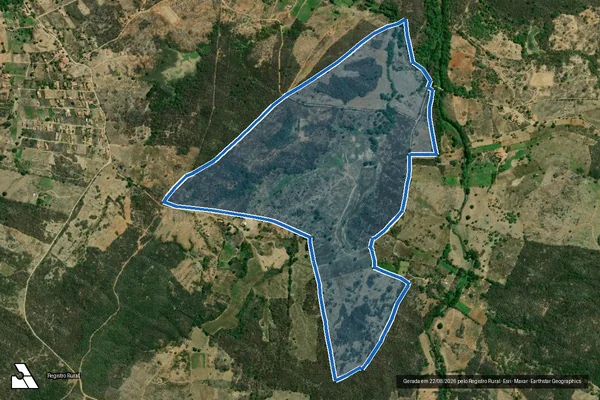 Imagem de satélite de SITIO FAUSTINO - Parcela 1 em Conceição - PB