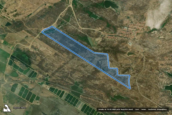 Imagem de satélite de FAZENDA NOVO CASTANHÃO ? PARCELA 09B - Parte 1 em Alto Santo - CE