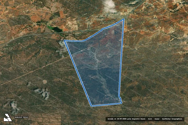Imagem de satélite de FAZENDA POMBOS - Parte 1 em São João do Cariri - PB